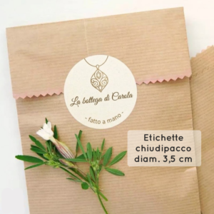 Pack 130 Etichette PVC tonde - diametro 3.5 cm