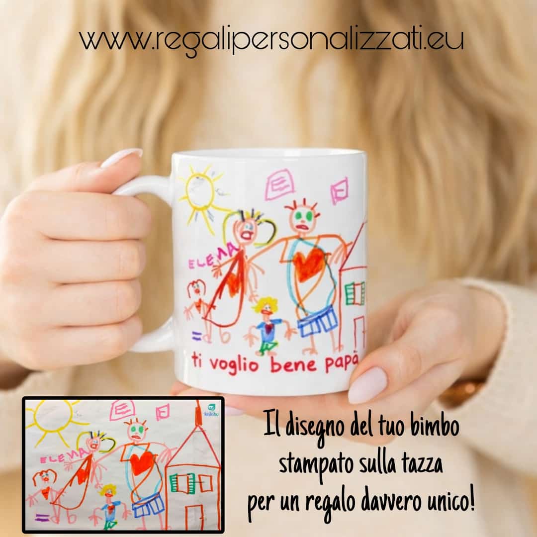 Tazza Papà - Disegno del bambino