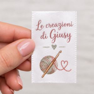 Etichette Raso personalizzate - h. 4 cm