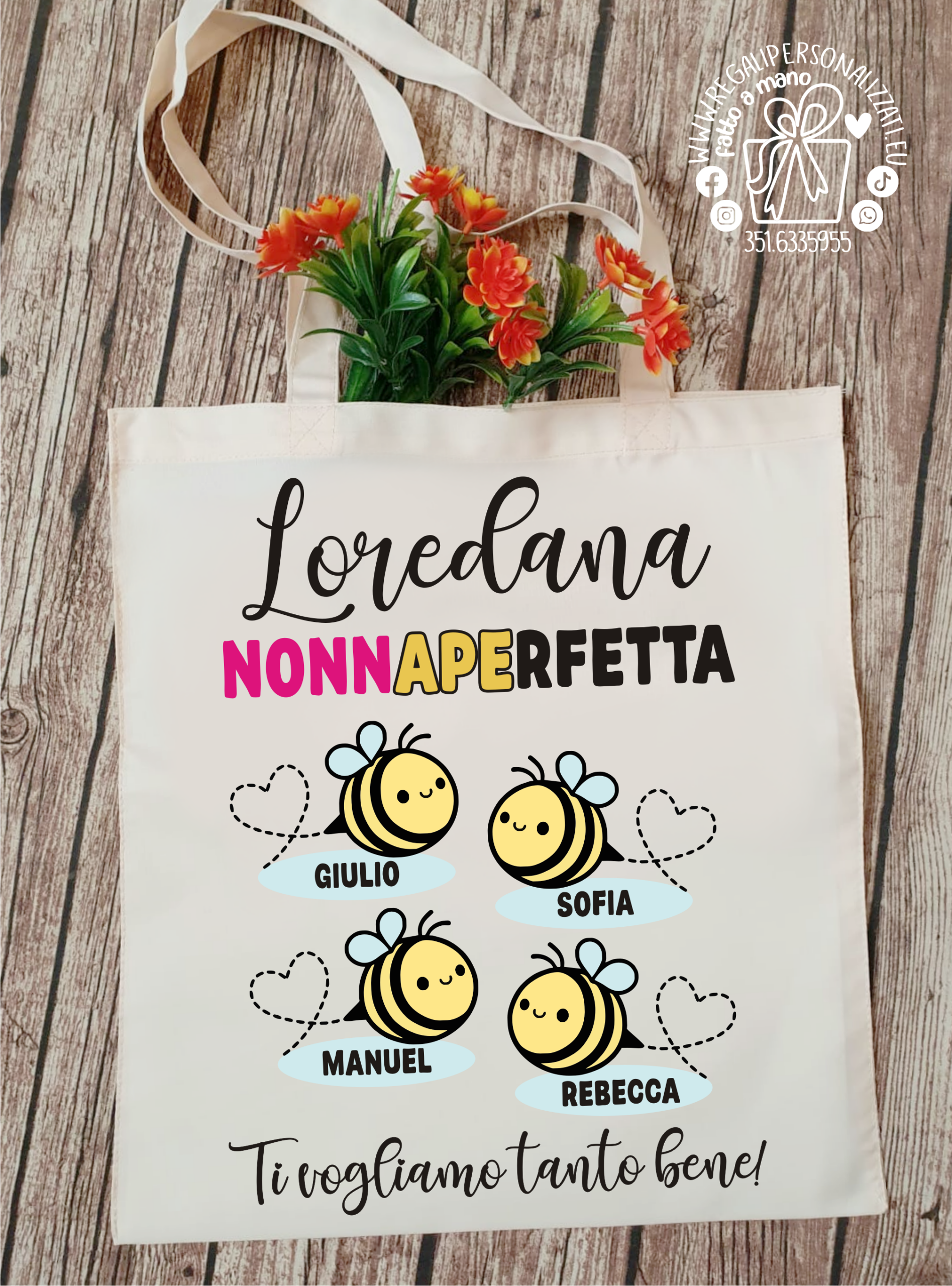 Borsa Shopper Nonna - Api