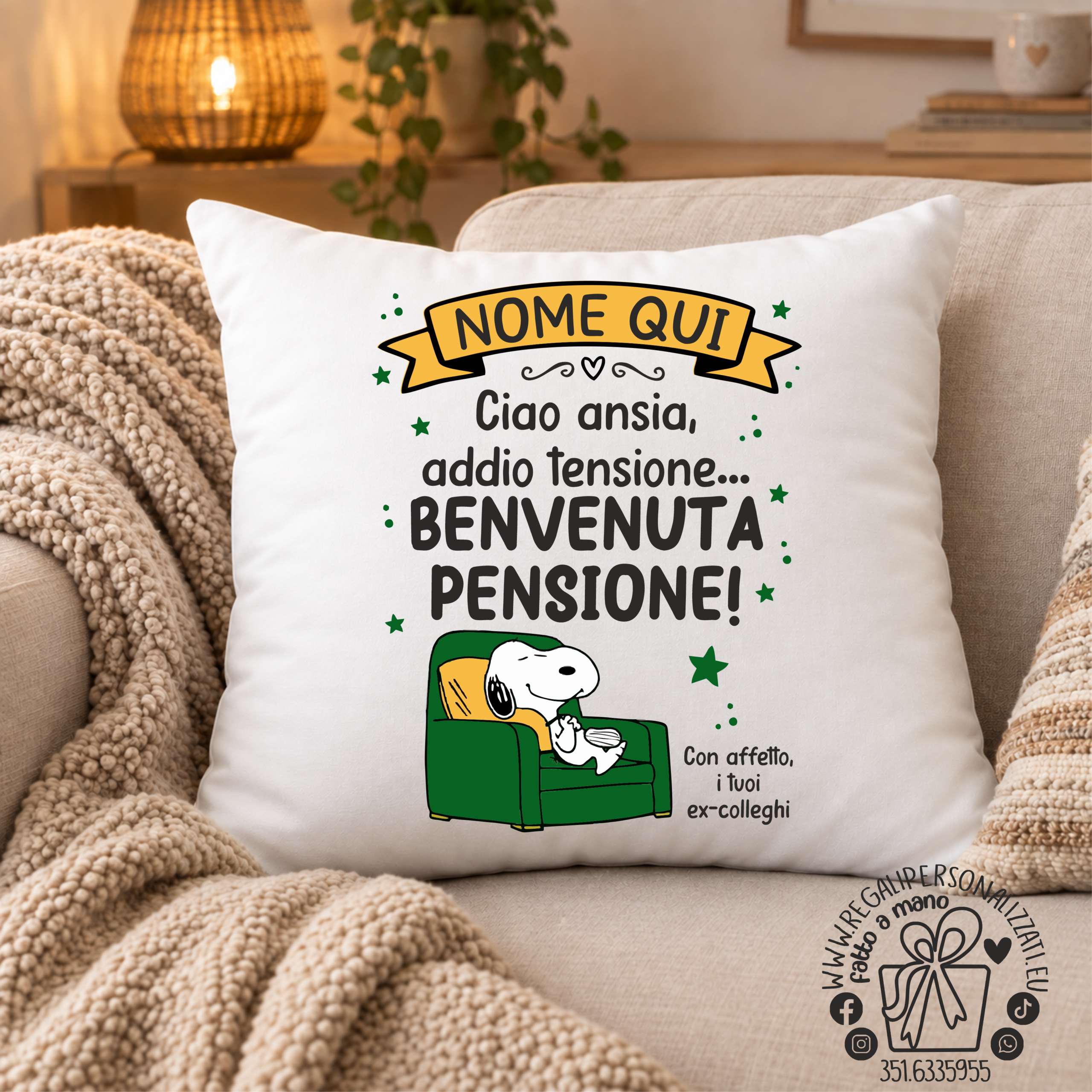 CUSCINO - Benvenuta Pensione Snoopy
