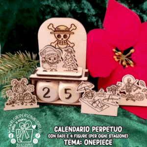 Calendario perpetuo con dadi - OnePiece