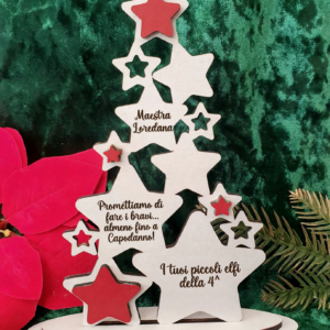 Albero di Stelle, Natale, elegante, personalizzato per Maestre