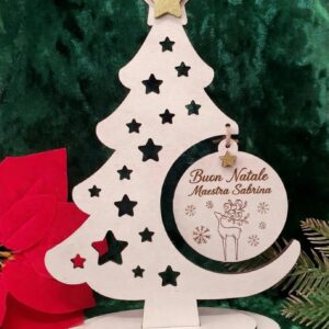Albero di Natale elegante con pallina per Maestre