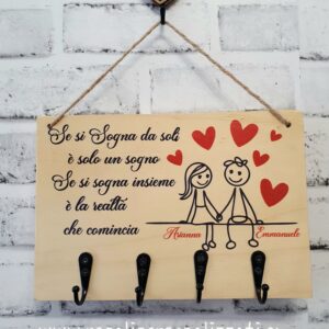 Appendichiavi legno - Sognare insieme