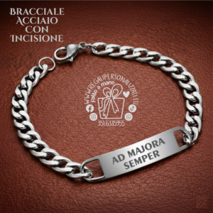 Bracciale acciaio - Laurea