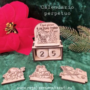 Calendario perpetuo con dadi - Snoopy