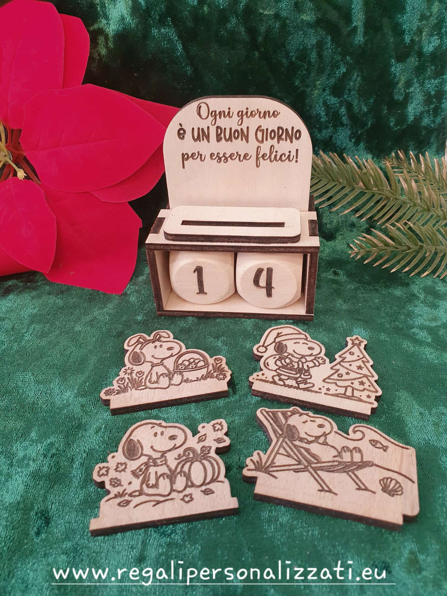 Calendario perpetuo con dadi - Snoopy - immagine 4