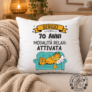 CUSCINO - Compleanno modalità relax attivata, Garfield