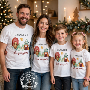 T-shirt abbinate - a Natale si è tutti più gnomi