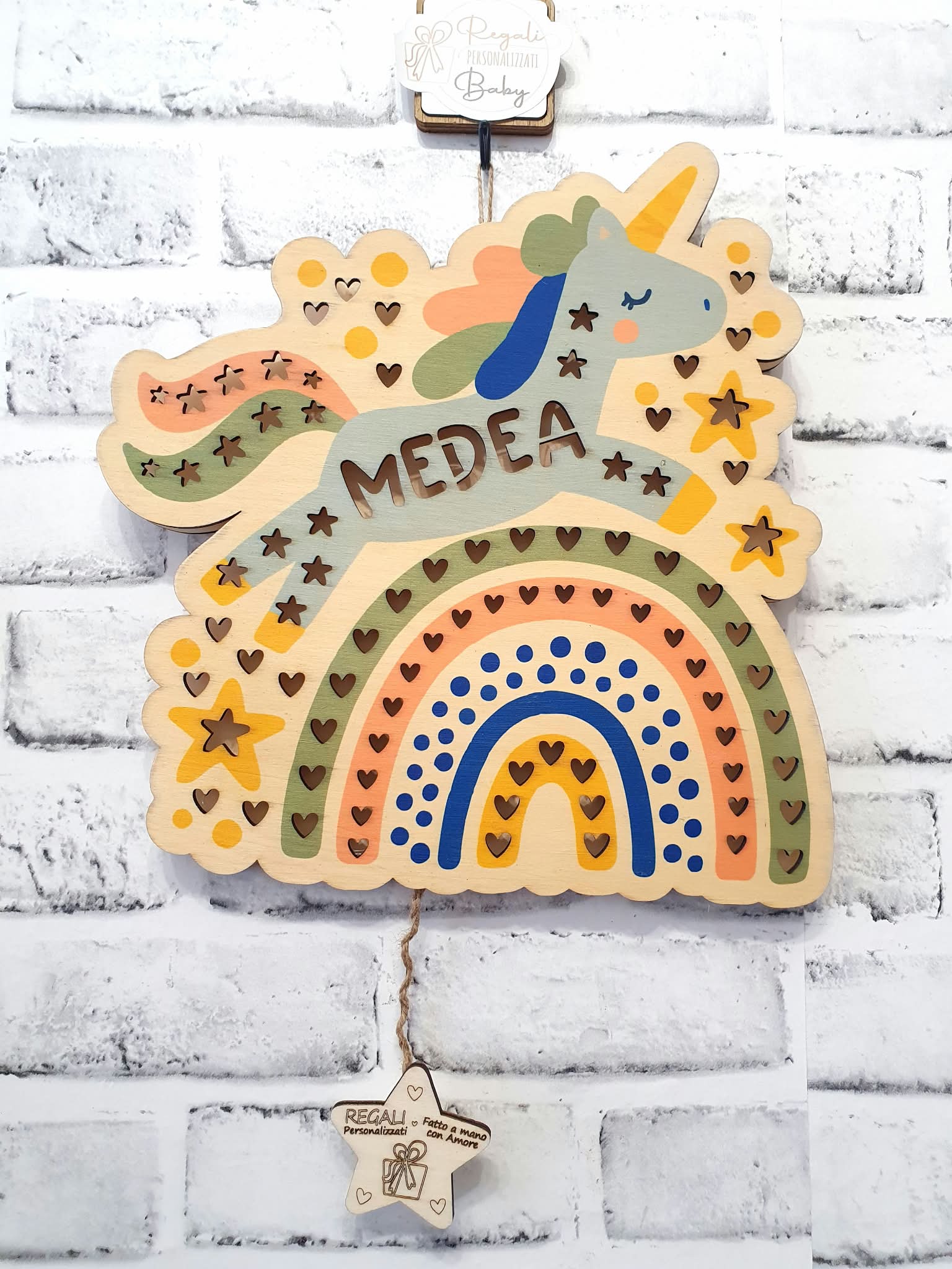 Lampada Unicorno (con stampa) - immagine 3