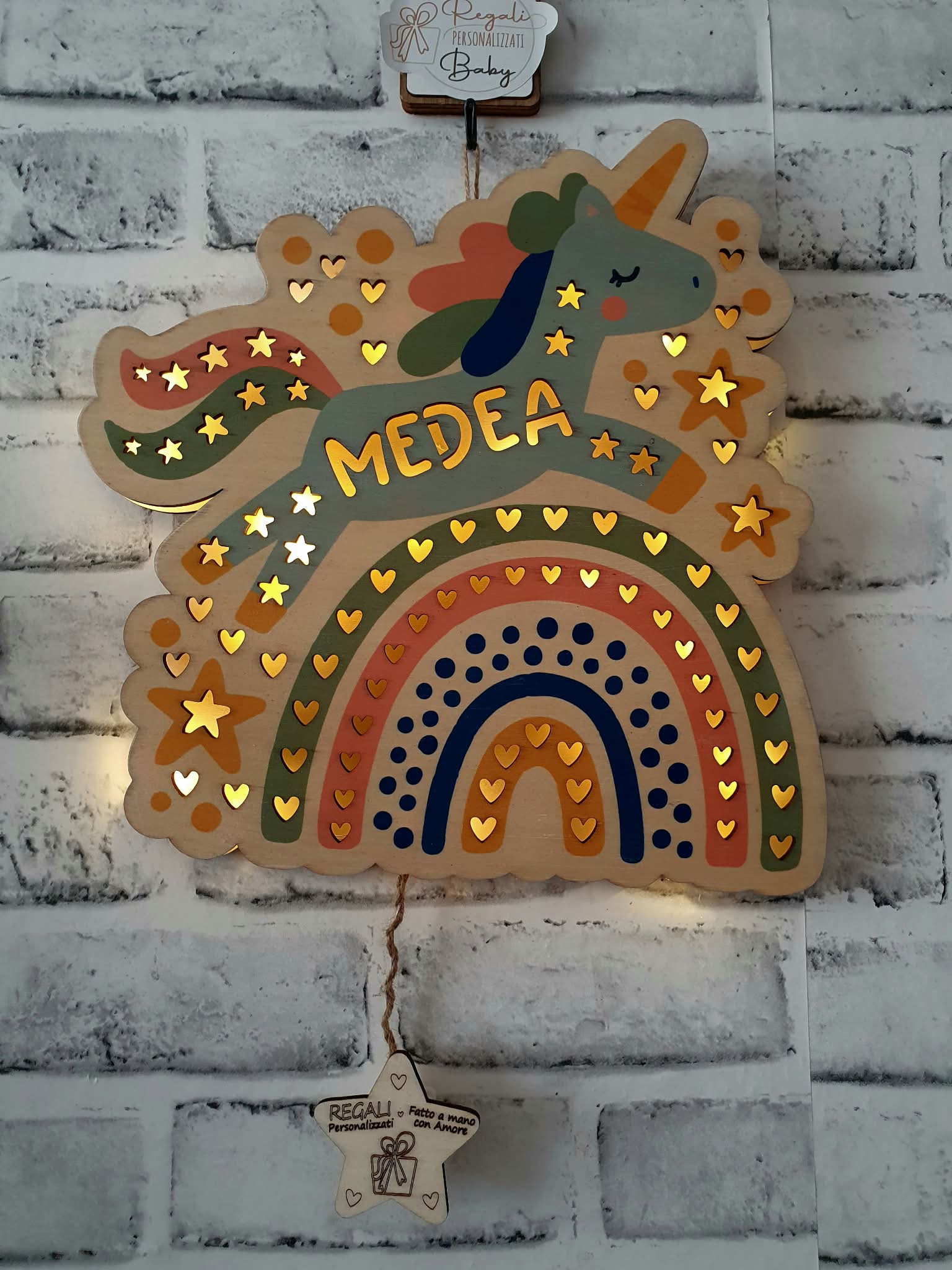 Lampada Unicorno (con stampa)